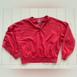 Red Gap Pullover Sweatshirt
